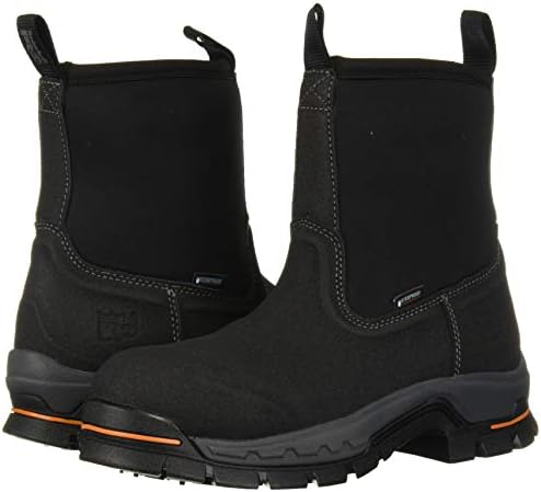 Timberland PRO Men's Stockdale 8" Pull On Alloy Safety Toe Waterproof Pullon AL WP, Black, 6 | Image 6