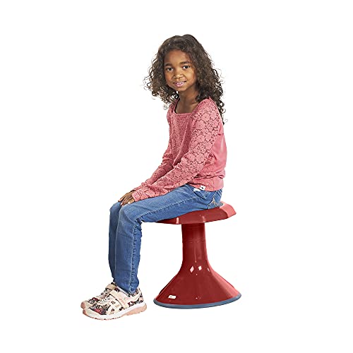 Ecr4Kids Ace Active Core Engagement Wobble Stool, 15-Inch Seat Height, Flexible Seating, Red #TOP18