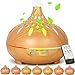 Produktbild RDDAIPE Aroma Diffuser, 500ml Duftöl Diffuser, Diffusor für Ätherische Öle, Ultraschall Luftbefeuchter Aromatherapie Öle Diffusor mit Fernbedienung und 7 Farben Led,für Zuhause,Schlafzimmer,Raum,Büro