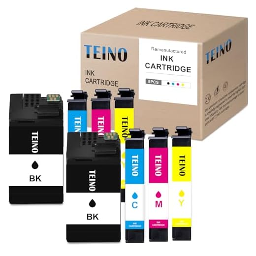 TEINO Remanufactured Ink Cartridges Replacement for Epson 252XL 252 XL for Workforce WF-7710 WF-3640 WF-7720 WF-3620 WF-7620 WF-7610 WF-7210 Printer (2 Black 2 Cyan 2 Magenta 2 Yellow, 8 Pack)