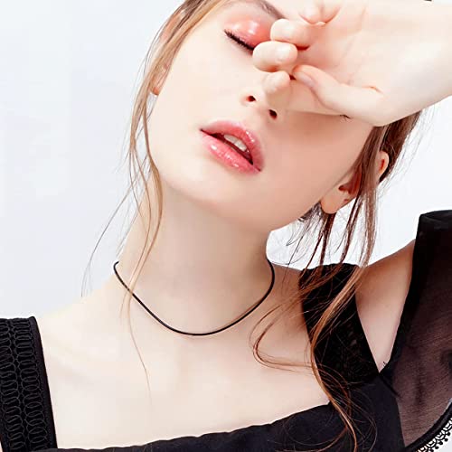 Dralox Genuine Italian 2Mm Black Leather Cord Chain Necklace For Men And Women With Sterling Silver Clasp 18+2" #TOP1