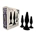 Healthy Vibes Pure Silicone Butt Plug and Anal Starter Kit - Anal Sex Beginners Set - 100% Medical Grade Silicone