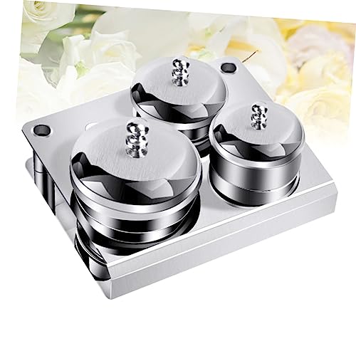 Set de 3 herramientas para arte de uñas con frasco acrílico miniatura 3