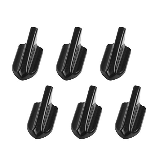 Aleron Coche,Alerón Trasero UV-protegido a la intemperie 6pcs Negro Coche EVO-Estilo PP Techo Aletas alerón kit Vortex Generador (Color : Black) Cover