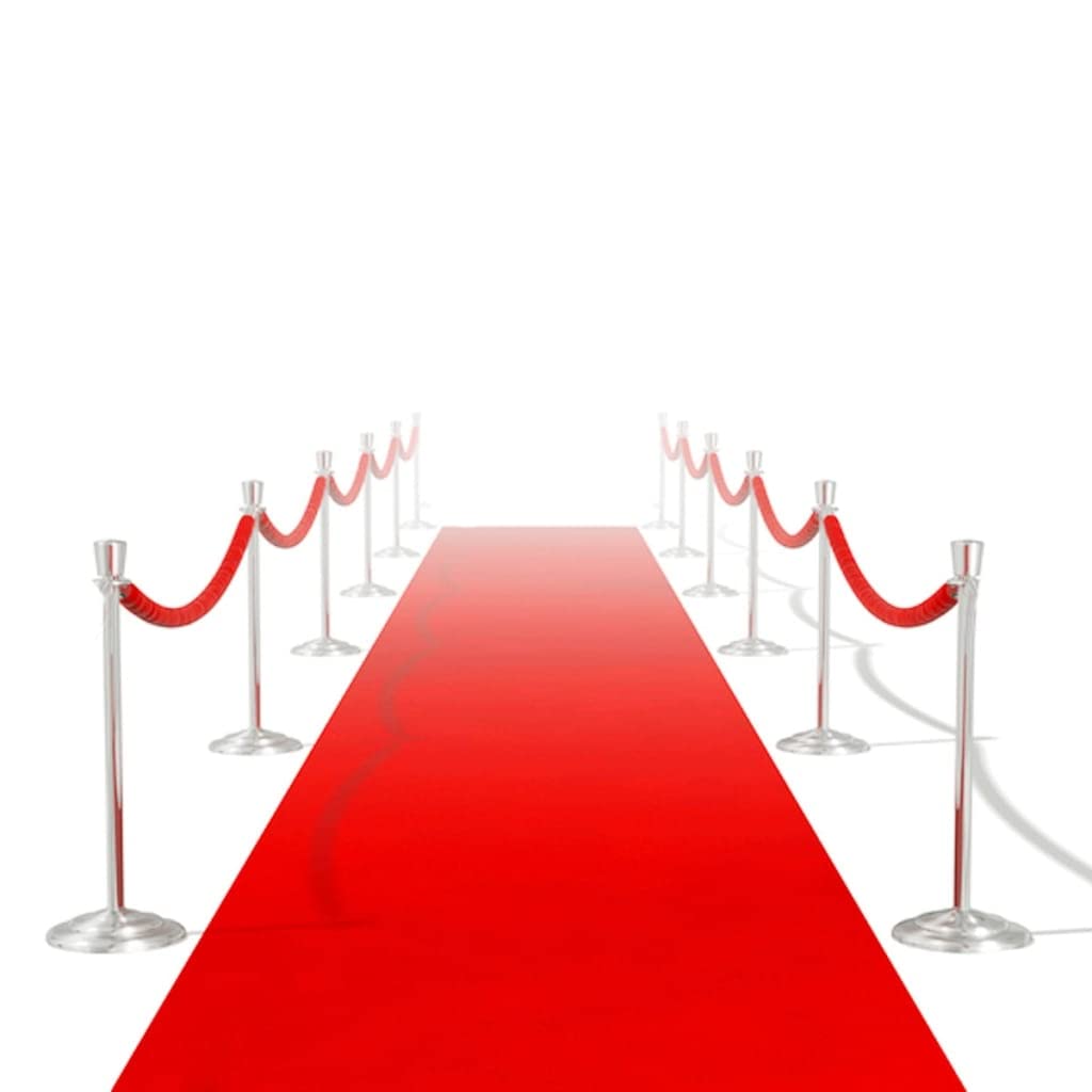 Tapis rouge 1 x 20 m Extra lourd 400 g m²