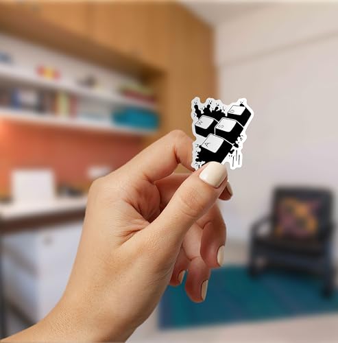 Image of WallDesign 91 Vibrant Gaming Sticker Set for Console & PC Gamers - Mobile, Laptop, PC, Accessories, Gifting - Durable, Laminated, Quality Printed Vinyl for True Hardcore Gamers /Gaming Culture