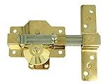 cerrojo amig 1 plus opiniones Cerrojo Seguridad Antibumping Acero / Oro 90X154 Mm - AMIG - 22019 - 8413023220195
