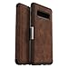 OtterBox Strada Series Case for Galaxy S10+ - Retail Packaging - Espresso (Dark Brown/Worn Brown Leather)