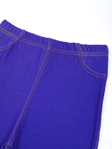 JEYPINMI Girls Stretchy Jeggings Skinny Jeans Elastic Waistband Denim Pants Casual Trousers with Pocket4