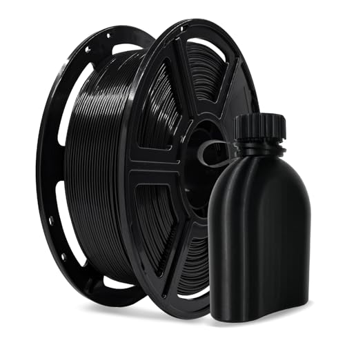 FLASHFORGE 3D Printer Elastic/TPU95A Filament 1.75mm, High Elasticity & Durability for Soft Prototypes, Wearables & Functional Parts,1kg Spool,95A Soft 3D Printer Filament (Black)