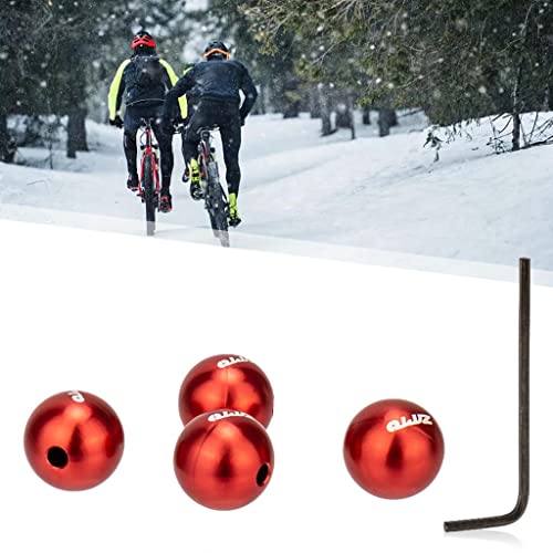 Newmind Conjunto de 4 peças de tampas de extremidade de cabo de freio de bicicleta com ferramenta, c