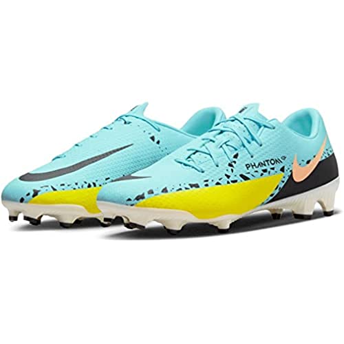 Nike Unisex Phantom Gt2 Academy Sg-pro Ac Sneaker, Glacier Ice Black Yellow...