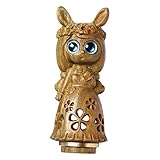 Pendentif artisanal en bois: breloque de figurine de fille en bois créative, ornement suspendu, breloque de clé de bricolage drôle, artisanat en bois mignon, le charme suspendu est une parure de bricolage parfaite, qui peut être utilisée pour fabriquer un porte-clés, un pendentif de ,