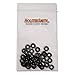 HolsterSmith Finishing Washers - #8 - (0.530 Dia.) - Metal - Countersunk - Round Top - for Holster Making, Home Improvement, Hobby - USA Design - (Black) - (50 Pack)