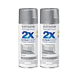 Rust-Oleum 334058-2PK Painter's Touch 2X Ultra Cover Spray Paint, 12 oz, Metallic Aluminum, 2 Pack