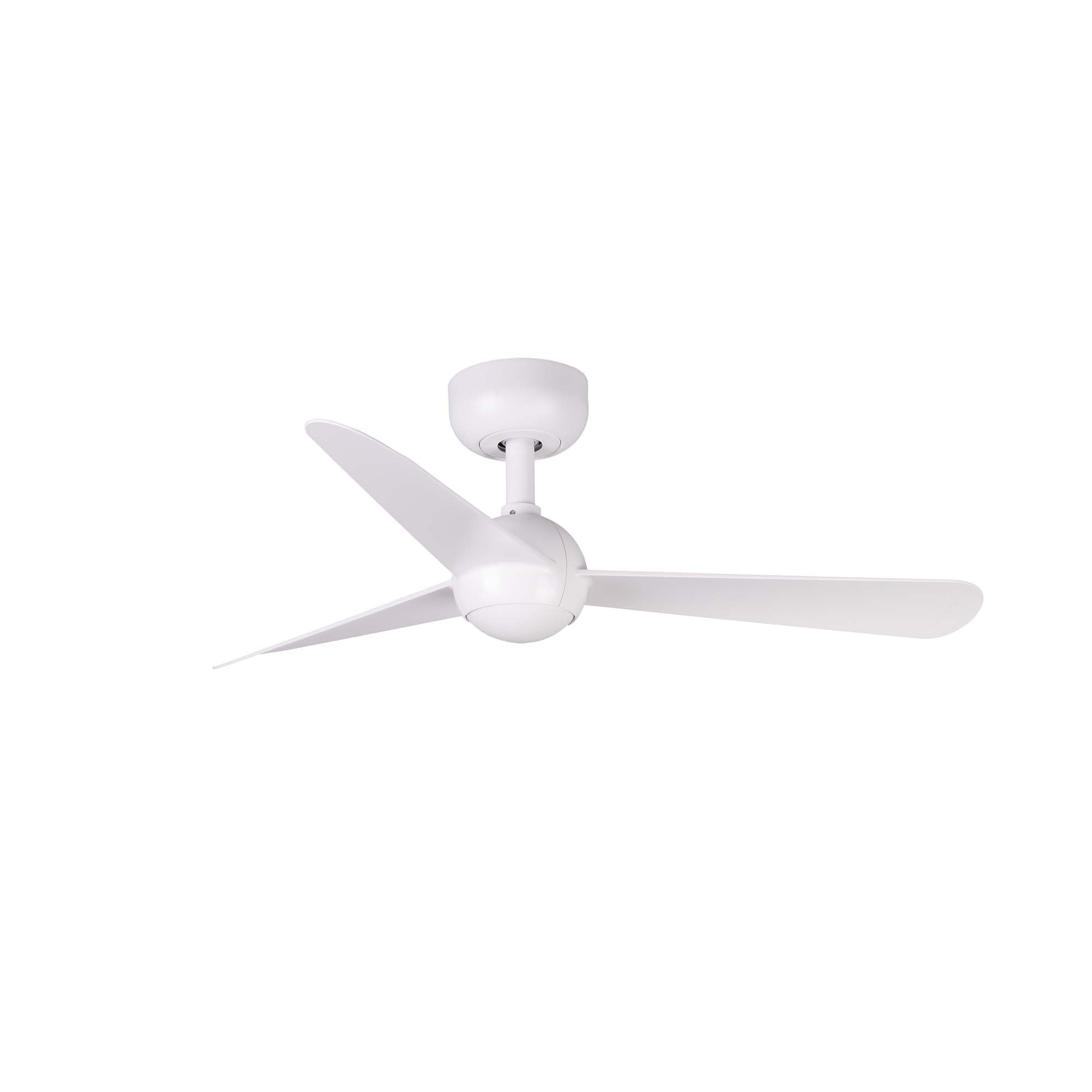 Ventilateur de plafond DC compact Faro SFERA design épuré blanc 6 vitesses