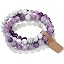 Lilac Stone&White Turquoise&Purple Striped Agate