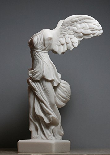 Winged Nike Victory Of Samothrace Greek Goddess Alabaster Statue Sculpture 7.8 Inches #TOP4