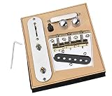 Saddle Bridge Plate Loaded Alnico V Pickups, 3-way Switch Control Plate with Tone Volume Knobs, Asse