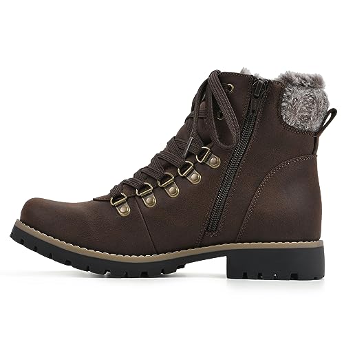 CLIFFS BY WHITE MOUNTAIN Women's Shoes Prized Lugged Lace-Up Ankle Bootie4