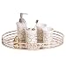 Produktbild Dekorative Tablett Verziert Vanity deacute; cor Bad-Accessoires Parfüm Platte Mirrored Tray Dekorative Aufsatz- Organizer for Schmuck Körperpflege Küche Geschirr Farbe: Gold, Größe: 35x21.5x4.5cm WYSY