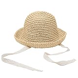 👍 【Exquisito y todo a juego】 ： El diseño de la correa del cordón del sombrero para el sol y el color lindo decoran perfectamente a sus hijos, deje que su bebé sea totalmente encantador y lindo. Es una gran adición al guardarropa para niños y niñas, moda clásica, combina con cualquier ropa, ideal para salir, jardín de infantes o escuela, tomar fotos, viajar y actividades en la playa, ¡el mejor regalo para su bebé!