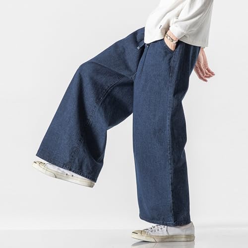 Male Vintage Baggy Jeans Retro Washed Workwear Jeans Casual Loose Pants Casual Pants Type 3 Gym Shorts Men3