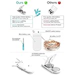 20 Pack Fairy Lights Battery Operated, 3.3ft 20 LED Mini String Lights Twinkle Lights Copper Wire Firefly Starry Lights for Mason Jars Wedding Party Christmas Centerpiece Table Decorations, Warm White - Image 2