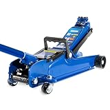 Hantec - Gato Hidráulico para Coche HGP9 2.5 Toneladas - Gato de Patín para Auto, Altura Máxima 37 Centímetros, Levante...