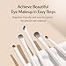 ZAKVOP Eyeliner Brush Set, 10 PCS Fine Angled & Flat Eye Liner Brushes with Eyebrow Brush, Makeup Brushes Set for Precision Eye Makeup