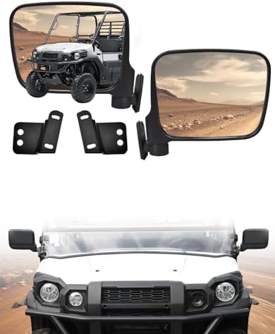 Adjustable Side Mirrors Compatible with Kawasaki Mule Pro FXT DXT...