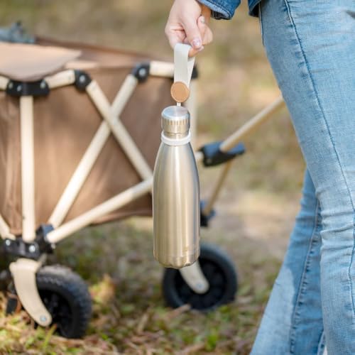 Image of 17 oz Cola Shape Vacuum Insulated Stainless Steel Water Bottle, Black