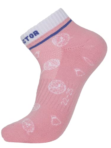 VICTOR バドミントン ソックス 2足セット 靴下 女性 ピンク SK161I-M