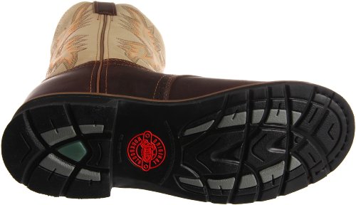 Justin Original Work Boots Men's Stampede Work Boot,Waxy Brown/Sawdust,9.5 D US