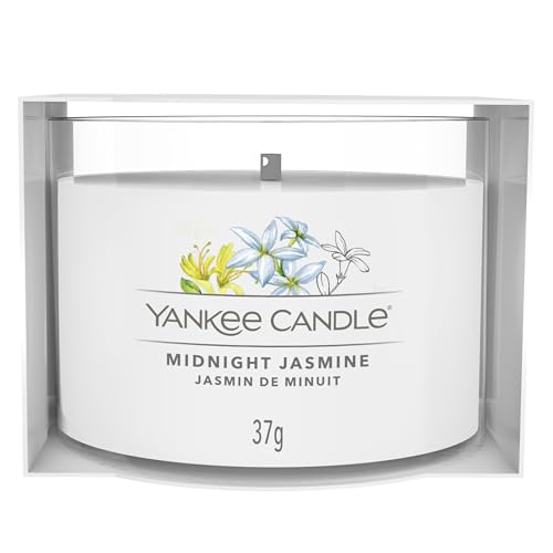 YANKEE CANDLE CANDELA VOTIVE IN VETRO SINGOLA MIDNIGHT JASMINE