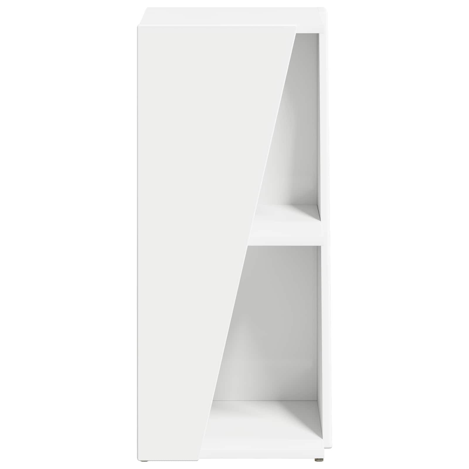 Scaffale laterale bianco, 33 x 32 x 70,5 cm, in legno
