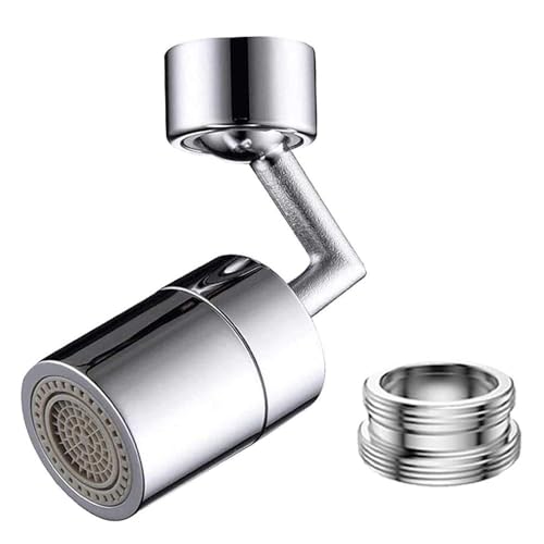 Image of RECLUSE 720 Degree Rotatable Faucet Sprayer Head Universal Splash Filter Faucet with 4-Layer Net Filter for Anti-Splash Dual-Function 2 Flow Faucet Sprayer Attachment for Face Washing Eyewash & Gargle