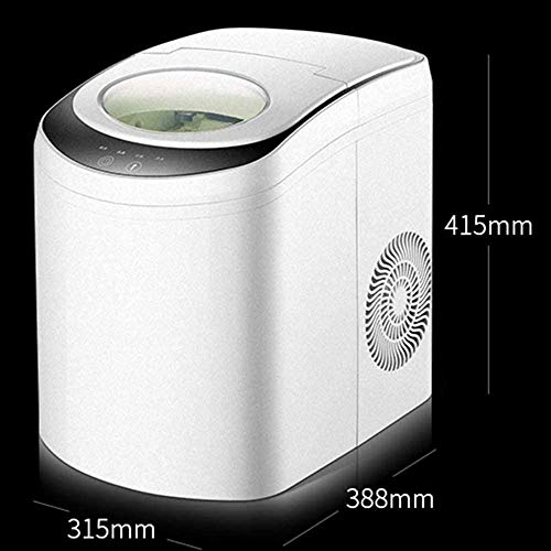 Eiswürfelmaschine für die Arbeitsplatte, in 8 Minuten fertig, tragbare Eismaschine für 16,7 kg/Tag Eiswürfel für Zuhause, Küche, Bar, Büro