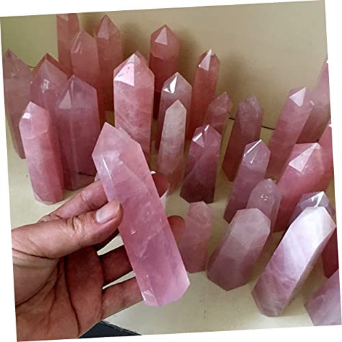 Quartz naturel hexagonal lot de 3 déco maison feng shui Baluue - 5
