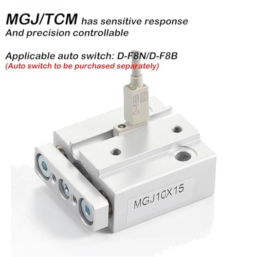 Cylindre de tige de guidage miniature MGJ10-15 anti-rotation haute précision