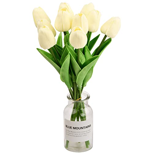 Chstarina 10 Pezzi Tulipano Artificiale Fiori