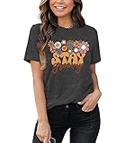【Einzigartiges Design】Retro Stay Groovy Shirt, Hippie-Sommer-Shirt, Hippie-70er-Sommer-Shirt, Peace Love Shirt, Sommer-Shirt,Groovy Life Shirt,Stay Groovy Outfit,70er Kostüm Für Frauen T-Shirt,Stay Groovy 70er Rückkehr Zu Den Wurzeln Retro Vintage Good Vibes Tee Shirt.