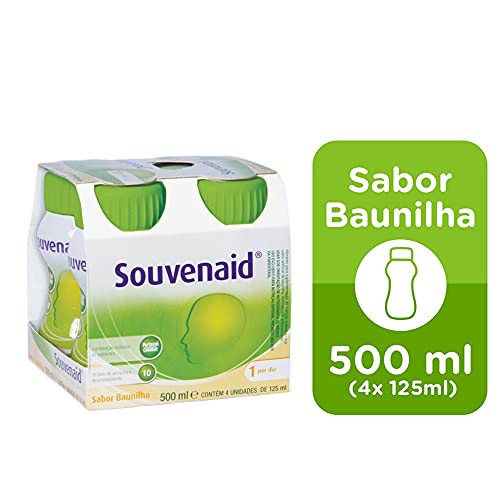 Danone Nutricia, Souvenaid Baunilha, Souvenaid e Suplemento Nutricional, 125 ml (Pack de 4)