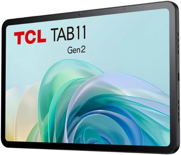 TCL Tab 11 Gen 2 WiFi – Tablet de 10.95″ FHD+, Octa-Core, 6GB de RAM (+6GB Extensión RAM), Memoria de 256GB Ampliable por MicroSD a 1TB, 8000 mAh de Batería, Android 14, Gris 5
