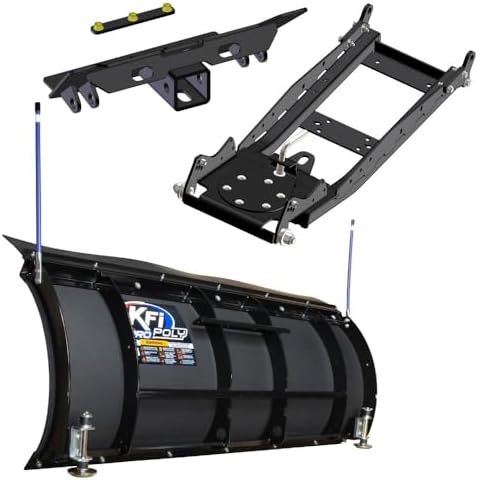 KFI UTV 60" Snow Plow Kit, Pro-Poly Blade, Compatible with Midsiz...