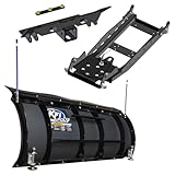 KFI UTV 60' Snow Plow Kit, Pro-Poly Blade, Compatible with Midsize and Fullsize Polaris Rangers Listed Below (105255)