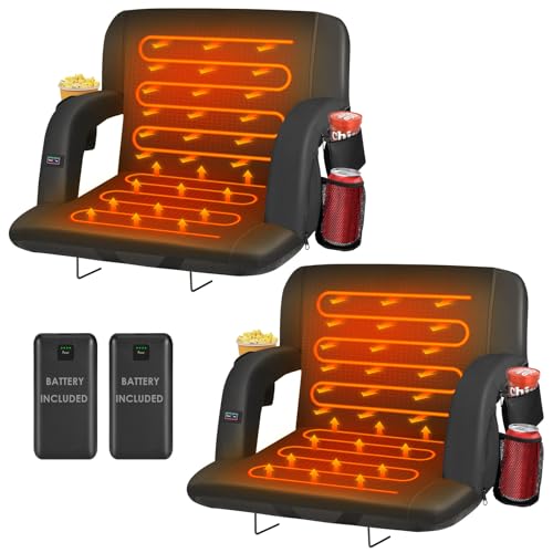 HOPERAN Heated Stadium Seat with Power Bank