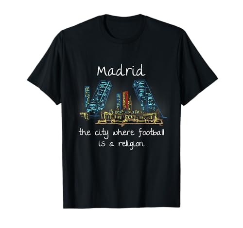 Divertido recuerdo de Madrid, España, regalo artístico dibujado a mano Camiseta