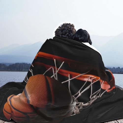Couverture lit flanelle basket-ball de qualité supérieure douce