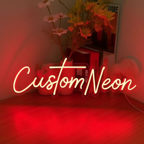 Image of Custom Neon Signs, Neon Sign Customizable for Wall Decor, Custom Name Sign Personalized Neon Sign for Wedding Birthday Party Christmas